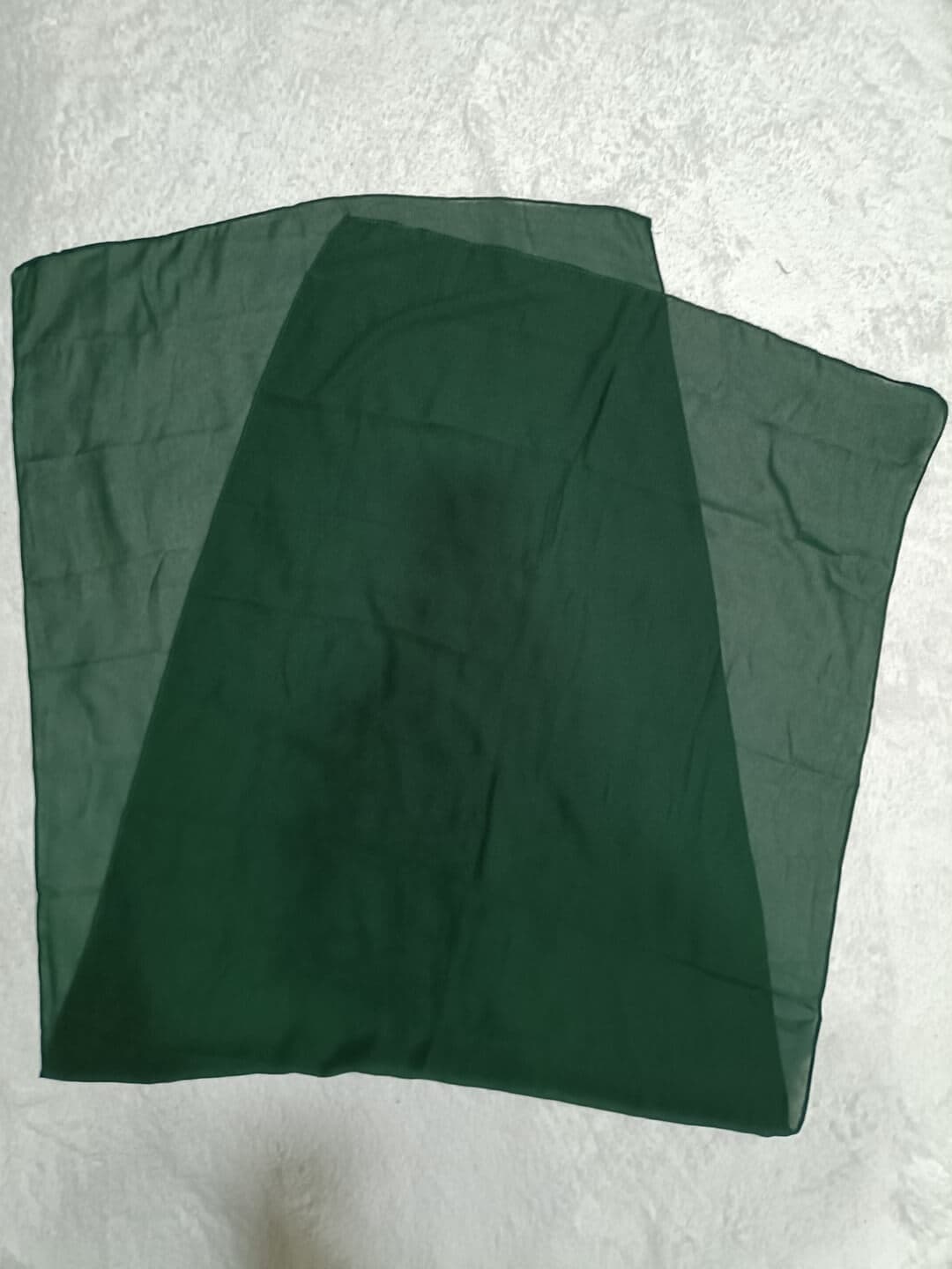 Dark Green Diamond Georgette Hijab Stole thumbnail 2